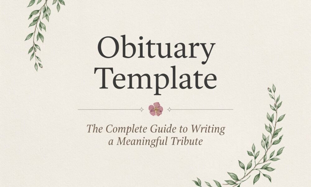 obituary template