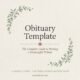 obituary template