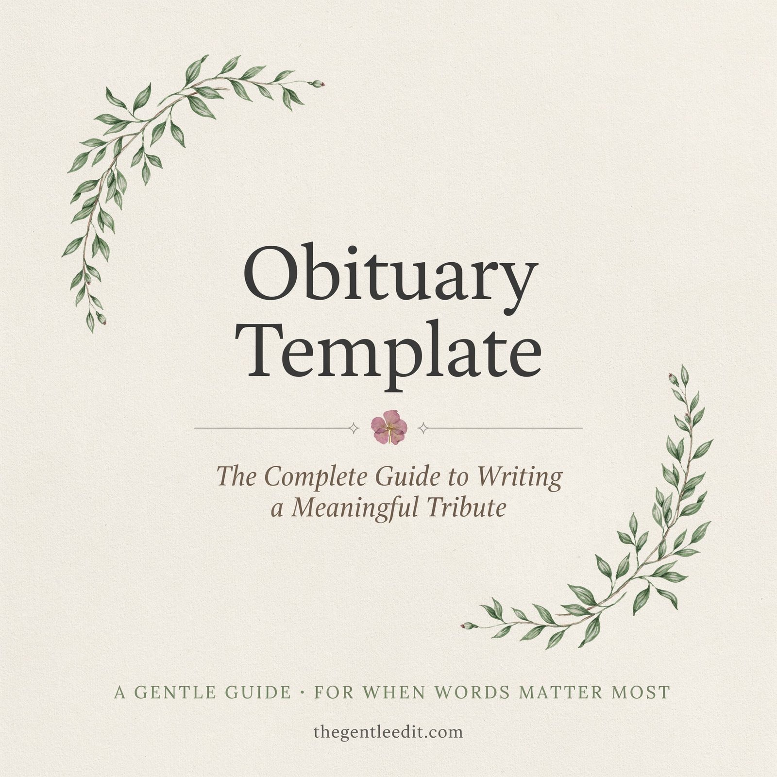 obituary template