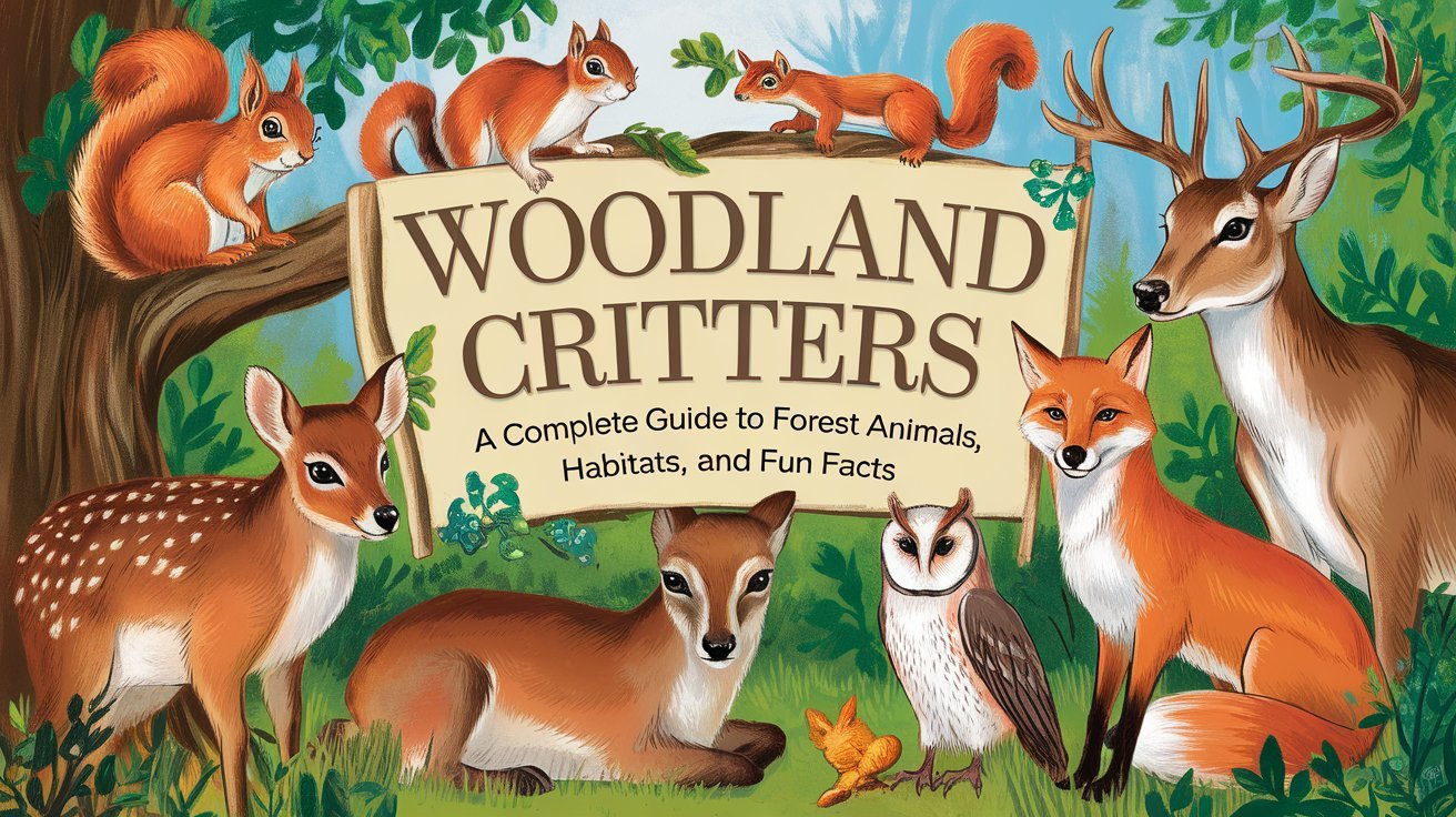 The term woodland critters refers to animals that primarily live in forests, woodlands, and heavily wooded areas.
